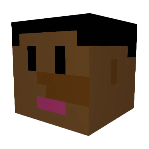 Aizen2202 Minecraft avatar head, 3D render