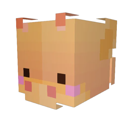 AizenRey Minecraft avatar head, 3D render