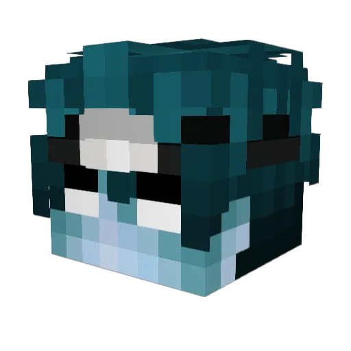 AizenSou5088 Minecraft avatar head, 3D render