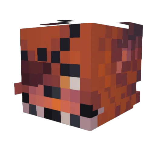 Aizen_Souske11 Minecraft avatar head, 3D render