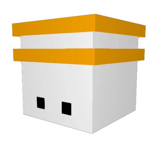 Aj2l Minecraft avatar head, 3D render