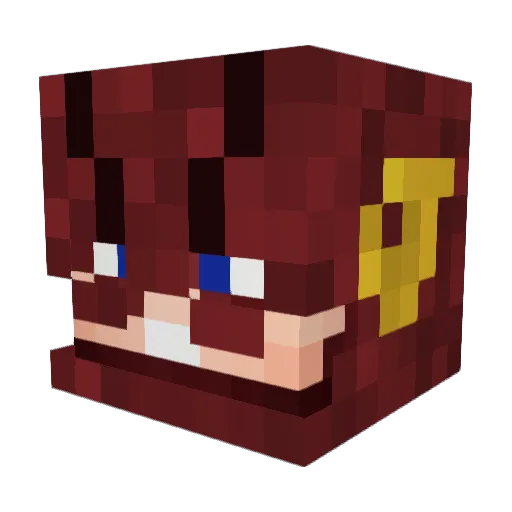 AjCGJr Minecraft avatar head, 3D render