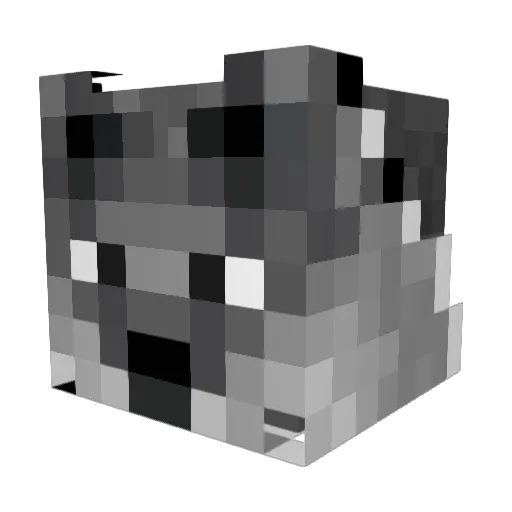 AjMD738 Minecraft avatar head, 3D render