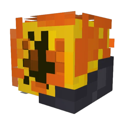 Aj_9_11 Minecraft avatar head, 3D render