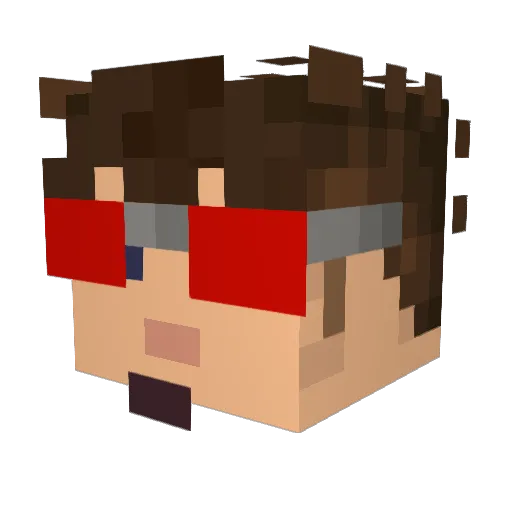 Aj_Boi Minecraft avatar head, 3D render