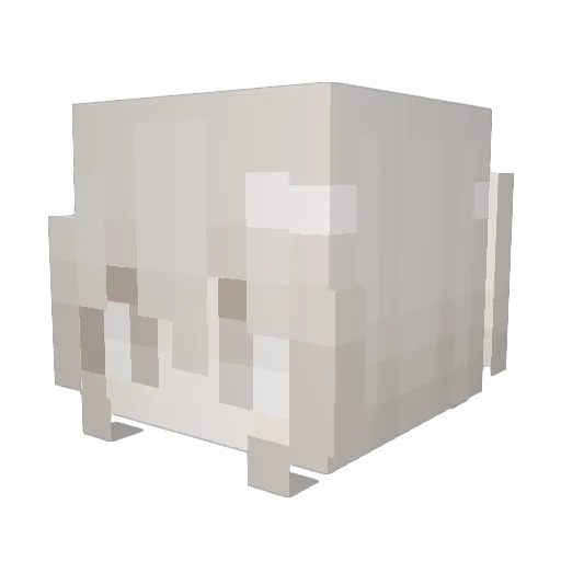 Aja3 Minecraft avatar head, 3D render