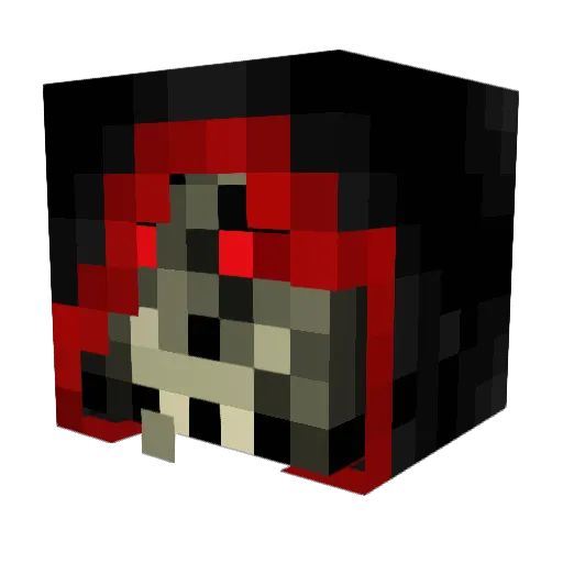 Ajamerr Minecraft avatar head, 3D render