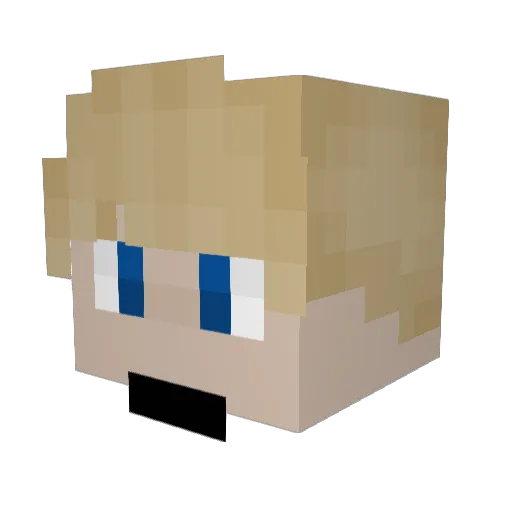 Ajax1115 Minecraft avatar head, 3D render