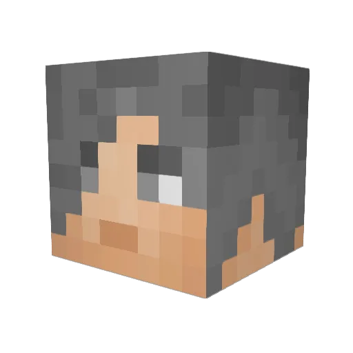 Ajax115 Minecraft avatar head, 3D render