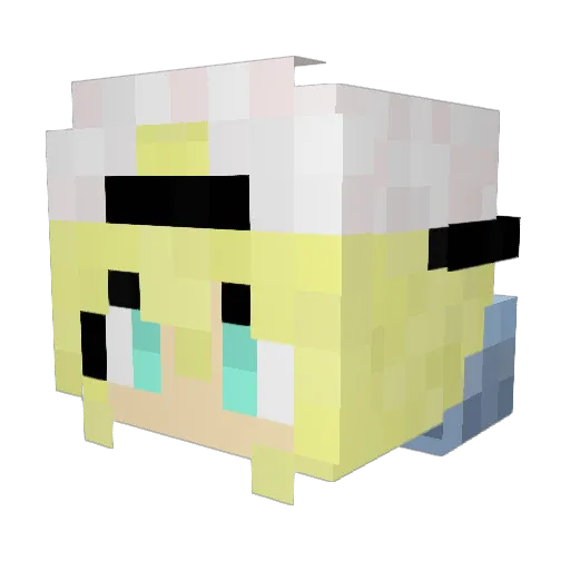 Ajax2005 Minecraft avatar head, 3D render