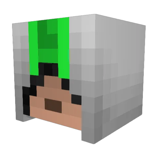Ajax31 Minecraft avatar head, 3D render
