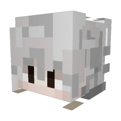 AjaxFC Minecraft avatar head, 3D render