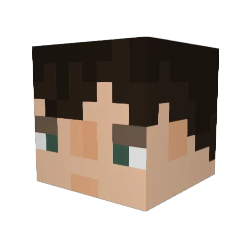 Ajax_240 Minecraft avatar head, 3D render