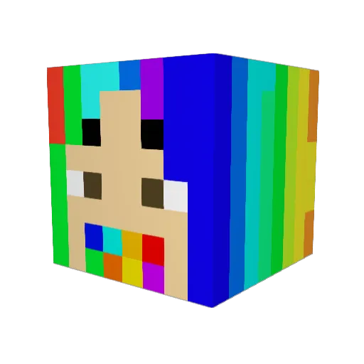 Ajax_Ken_X Minecraft avatar head, 3D render