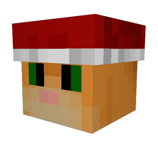 Ajaxkitteh Minecraft avatar head, 3D render
