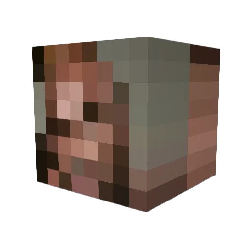 Ajay1345 Minecraft avatar head, 3D render