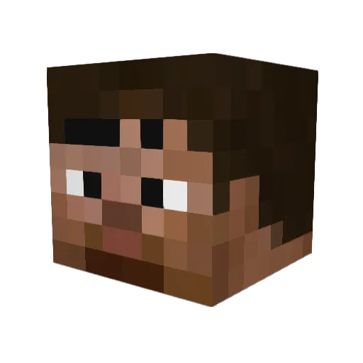 AjayPlayzMC Minecraft avatar head, 3D render