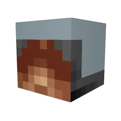 Ajaymj Minecraft avatar head, 3D render