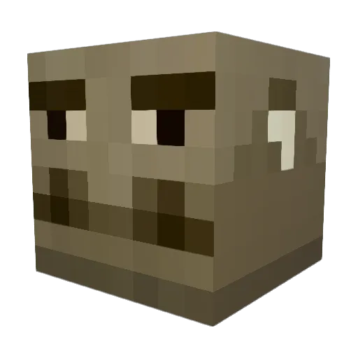 Ajeregnome Minecraft avatar head, 3D render