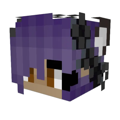 Ajgonemad Minecraft avatar head, 3D render