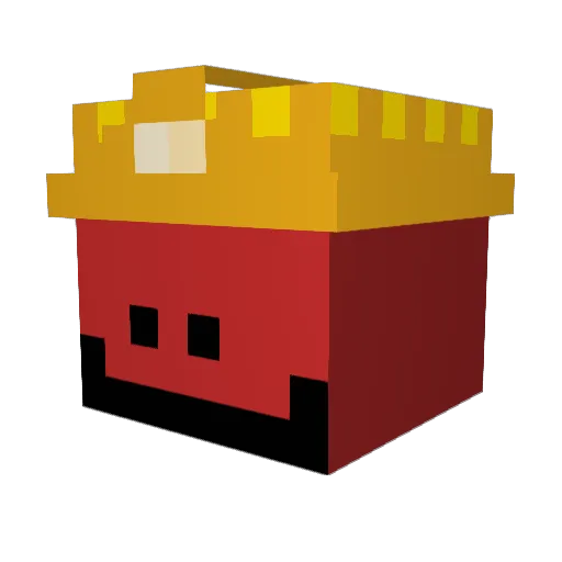 Ajhhh Minecraft avatar head, 3D render