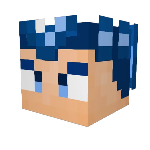 Ajkeeth Minecraft avatar head, 3D render