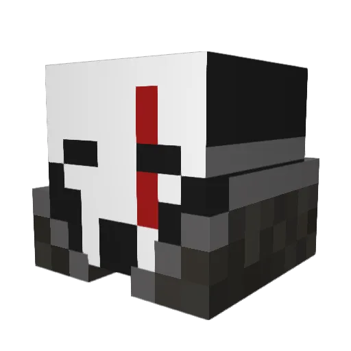 Ajlan12 Minecraft avatar head, 3D render