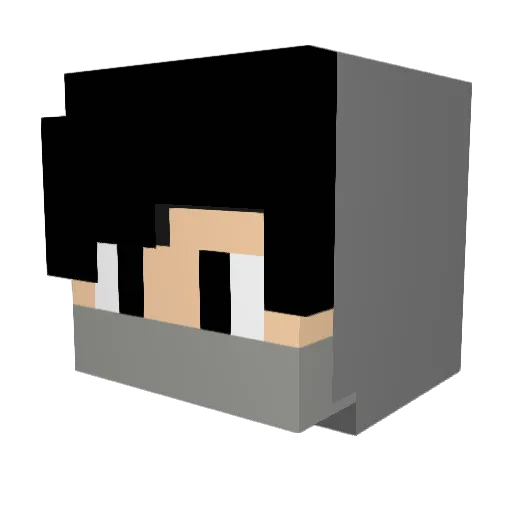 Ajm84 Minecraft avatar head, 3D render