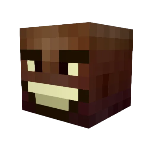 Ajnsley Minecraft avatar head, 3D render