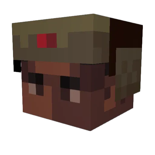 Ajo_0 Minecraft avatar head, 3D render