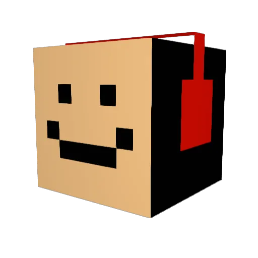 Ajounox_YT Minecraft avatar head, 3D render