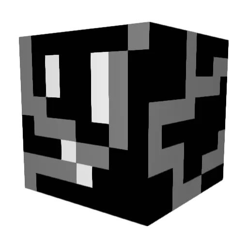 Ajrhm Minecraft avatar head, 3D render