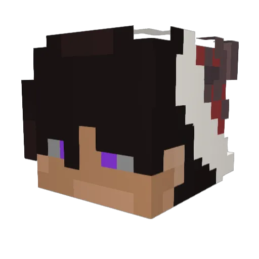 Ajroz Minecraft avatar head, 3D render