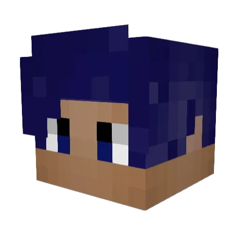 Ajthepointgod Minecraft avatar head, 3D render
