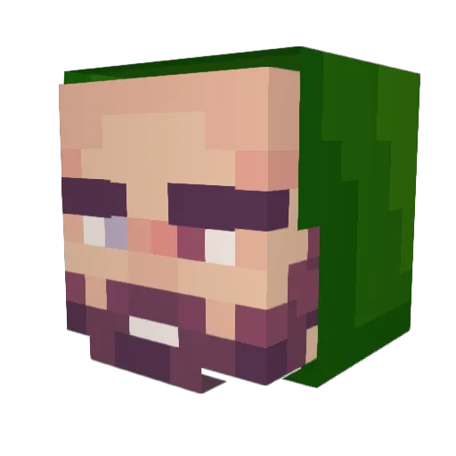 Minecraft-Avatar von Ajzak: Kopf als 3D-Render