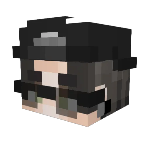 Ak0916 Minecraft avatar head, 3D render