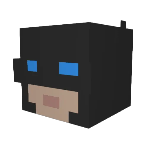 Ak1r4z Minecraft avatar head, 3D render