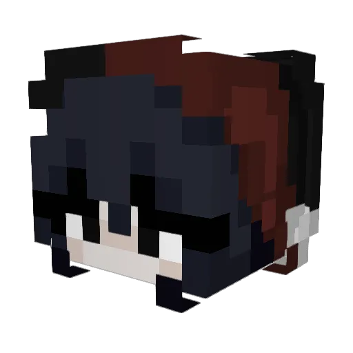Ak3mii Minecraft avatar head, 3D render