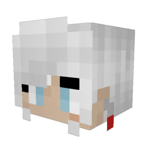 AkOrmeron Minecraft avatar head, 3D render