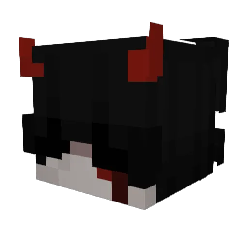AkSyll Minecraft avatar head, 3D render