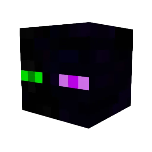 Ak_Grown Minecraft avatar head, 3D render