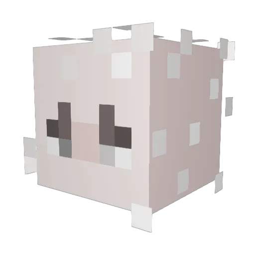 AkaCreativity Minecraft avatar head, 3D render