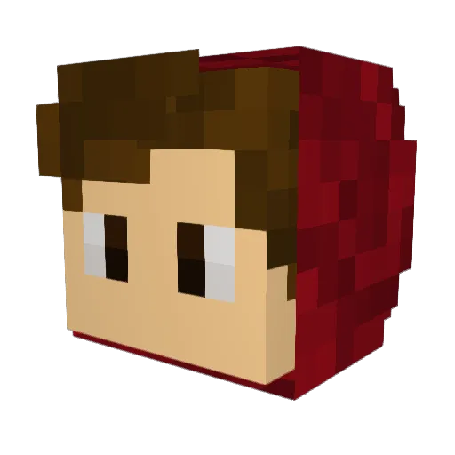 AkaFlightGuy Minecraft avatar head, 3D render