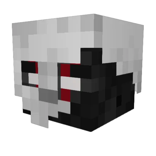 AkaGC Minecraft avatar head, 3D render