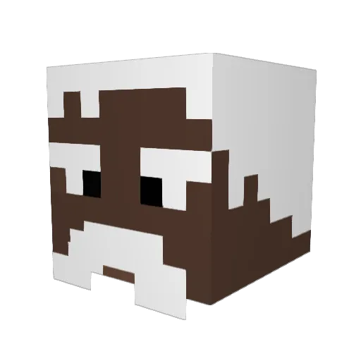 AkaHabibi_ Minecraft avatar head, 3D render