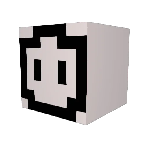 AkaTrinity Minecraft avatar head, 3D render