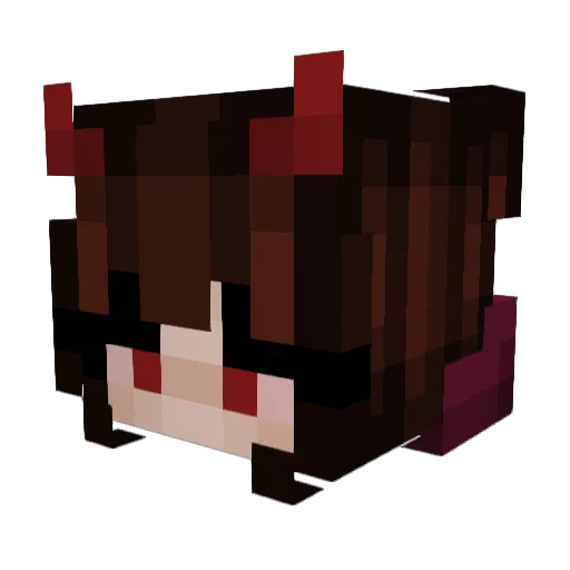 Aka_Ali_ Minecraft avatar head, 3D render