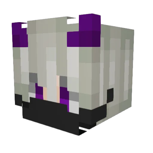 Akabane56 Minecraft avatar head, 3D render