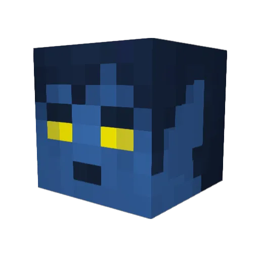 Akag0 Minecraft avatar head, 3D render