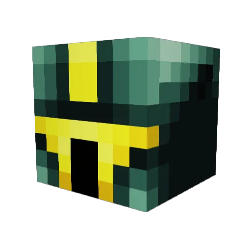 Akag1 Minecraft avatar head, 3D render